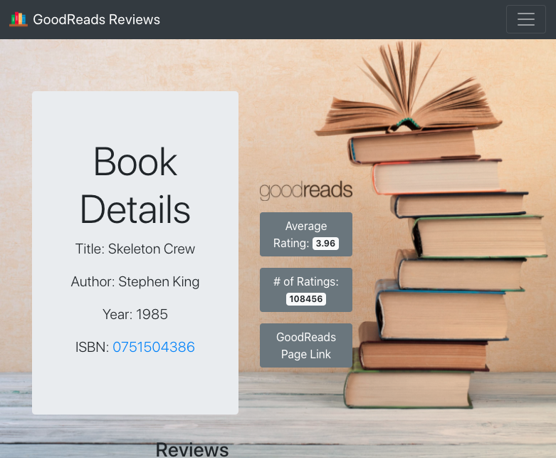 book details page